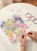 Set De Mostacillas Bisutería Juguete Kit Para Armar Crear Pulseras Y Collares para Niña