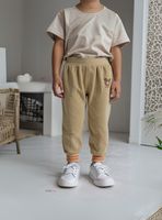 Buzo Cotelé forrado en Polar Niño Pantalón Beige