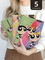 Pack 5 Cuadernos Universitarios Chicas Superpoderosas de 100 Hojas Proarte Powerpuff Girls
