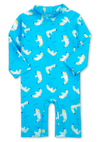 Traje de Baño Enterito Manga Larga Niño Jump Kids Gaviota