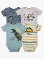 Pack 4 Bodys Niño Manga Corta Tedmimak 100% Algodón Ready for Fun