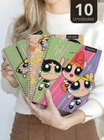 Pack 10 Cuadernos Universitarios Chicas Superpoderosas 7 mm 100 Hojas Proarte Powerpuff Girls