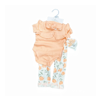 Set de Body Calza Turbante Algodón Bebé Niña Jump Kids