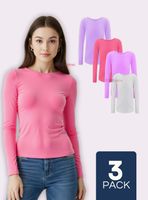 Pack 3 Camiseta Cuello redondo Polar juvenil Colores Surtidos