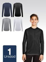 Camiseta Bambú Primera Capa Polera Niño Cuello Redondo Surtido