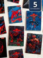 Pack 5 Cuadernos Universitarios SpiderMan 100 Hojas Proarte en Diseños Surtidos