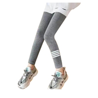 Calza Niña Gris Oscuro Algodón y Lycra Jump Kids