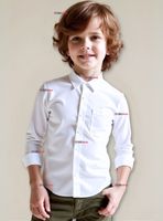 Camisa Casual De Vestir Manga Larga Cuello Americano 100% Algodón Blanco