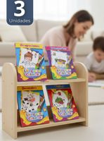 Pack 3 Libros Para Colorear Pintar Educativo para Niños Diseños Surtidos