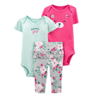 Set 3 Piezas Bebé Niña Happy Girl Osita Tedmimak