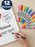 Set 12 Plumones Sharpie Glam Pop Marcadores en Colores Surtidos