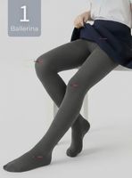 Ballerinas Escolares Niña Algodón Color Gris