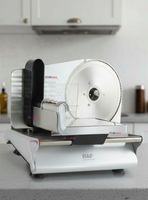 Rebanadora Cortadora Fiambre Carne Eléctrica RAF Color Plateado