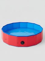 Piscina Bañera Portátil y Plegable Para Perros 80x20cm Mascotas