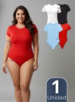 Body Ajustable y Moldeador 100% Bambú Cuello Redondo Manga Corta Mujer en Colores Surtidos