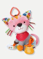 Juguete Peluche Animales Sensorial Con Mordedor  Sonajero Diseño Gatico para Niña y Niño