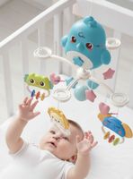 Móvil Giratorio Musical Proyector Bebé Niño Azul