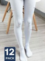 Pack 12 Ballerina Panty Primera Capa Blancas Niñas Fiestas Patrias