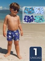 Short De Playa Para Niños Traje De Baño Pantalón Corto en Diseños Surtidos