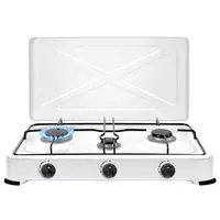 Cocinilla Encimera a Gas 3 Platos Portatil Cusimax Regular