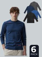 Pack 6 Camiseta Beatle Polar Manga Larga Primera Capa Hombre Polera Colores Surtidos