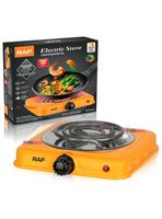 Cocina Eléctrica Portátil 1 Plato 1000W de Potencia Naranja