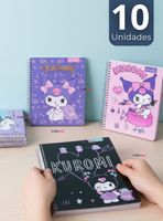 Pack 10 Cuadernos Universitarios de Kuromi Style Proarte 7mm 100 Hojas Diseños Surtidos
