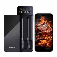 Termómetro de Carne WiFi y BT con 2 Sondas