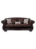 Sofá Con Resorte estructural Búfalo 4 Cuerpos Chenille+PU