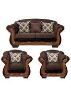 Living Con Resorte Estructural 5 Personas Búfalo 3+1+1 Chenille+PU X