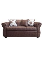 Sofá Con Resorte Estructural 3 Cuerpos York Envejecido