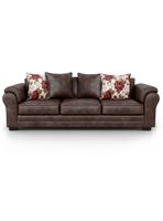 Sofá 4 Cuerpos XL Con Resorte Estructural Grandón Envejecido