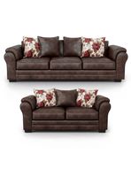 Living 7 Cuerpos 4+3 XL Con Resorte Estructural Grandón Envejecido