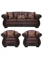 Living Con Resorte Estructural 6 Cuerpos 4+1+1 Grand Búfalo Envejecido Versión PREMIUM