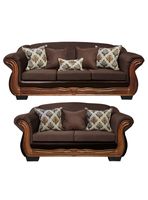 Living Con Resorte Estructural 7 Cuerpos Búfalo 4+3 Chenille+PU X