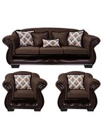 Living Con Resorte Estructural 6 Cuerpos Búfalo 4+1+1 Chenille+PU