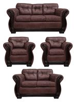 Living Con Respaldo Confortable 7 Personas Taurus 3+2+1+1 Envejecido