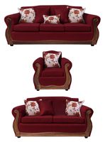 Living Con Resorte Estructural 8 Cuerpos 4+3+1 Gran Santi Chenille  X