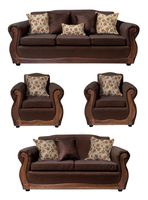 Living Con Resorte Estructural 9 Cuerpos 4+3+1+1 Gran Santi Chenille X