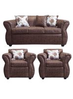 Living Con Resorte Estructural 5 Cuerpos 3+1+1 York Envejecido