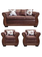 Living Con Resorte Estructural 5 Cuerpos 3+1+1 Lisbon Envejecido X