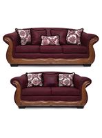 Living Con Resorte Estructural 7 Cuerpos 4+3 Grand Búfalo Envejecido Burdeo X Versión PREMIUM