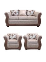 Living Con Resorte Estructural 5 Cuerpos 3+1+1 Eleonor Envejecido X