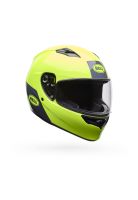Casco Moto Calle Qualifier Clip Amarillo Certificado QR Bell