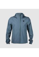 Chaqueta Moto Impermeable Offroad Azul Acero Fox