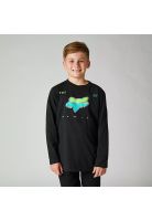 Polera Lifestyle Niño RKANE Mangla Larga Negro Fox