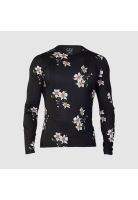 Polera Bicicleta Flexair Ascent Dogwood Manga Larga Negro Fox