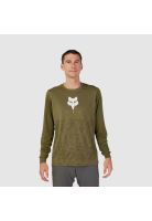 Polera Bicicleta Ranger TruDri® Manga Larga Verde Oliva Fox