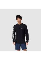 Polera Lifestyle Barge Premium Manga Larga Negro Fox