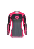 Polera Moto Mujer 180 Shield Negro/Rosado Fox